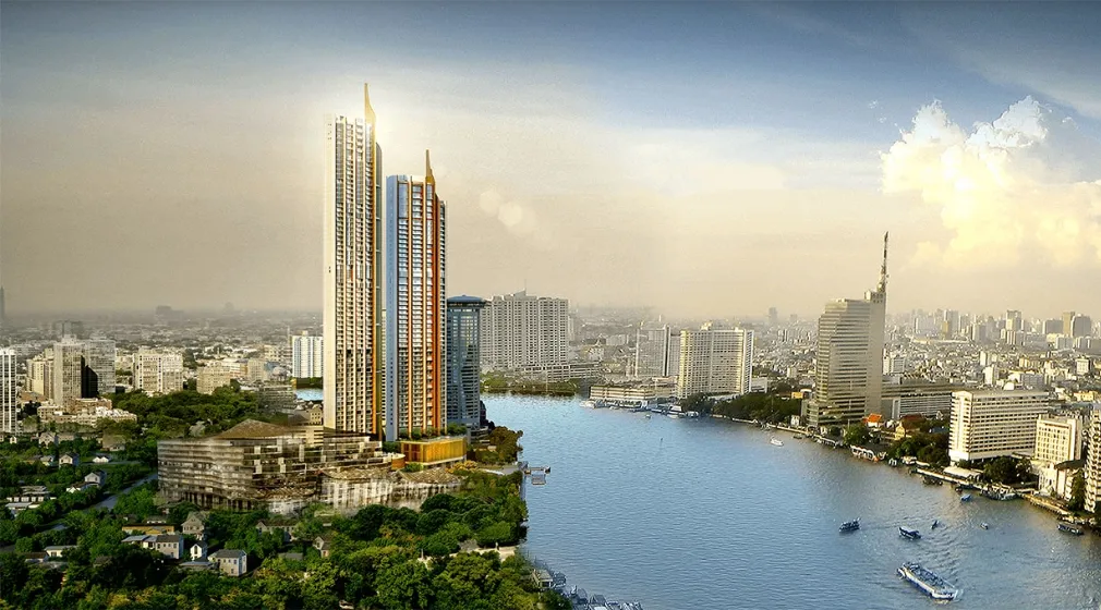 Exterior or project image for Magnolias Waterfront Residences in Bangkok